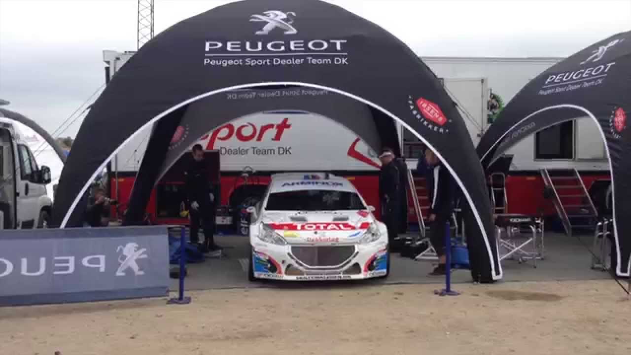 Oppustelige racingtelte til Peugeot Rally