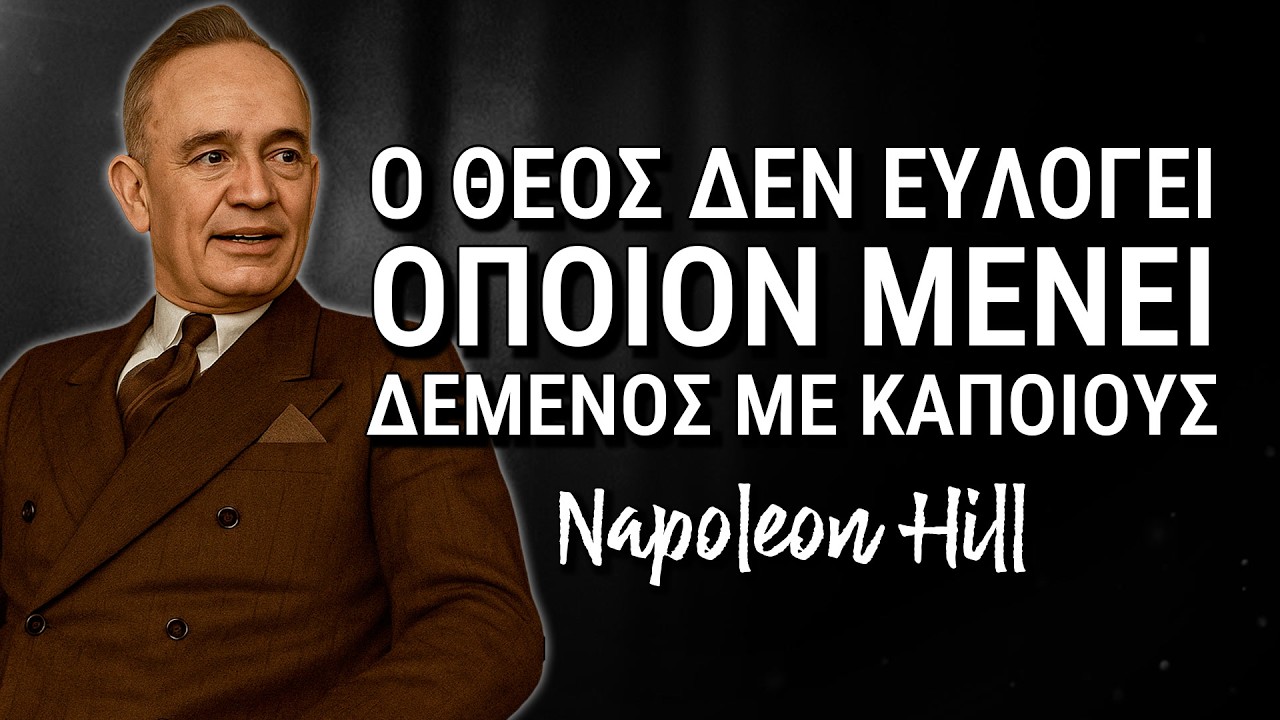 Αν Θέλεις Πραγματικά Να Προχωρήσεις Ο Θεός Ζητά Να Απομακρυνθείς Από Αυτούς (Napoleon Hill)