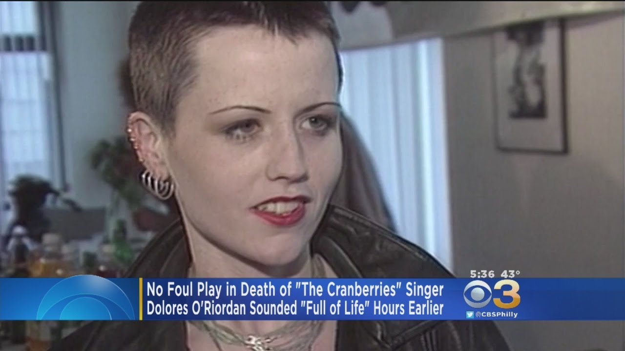 No Foul Play In Death Of 'The Cranberries' Singer