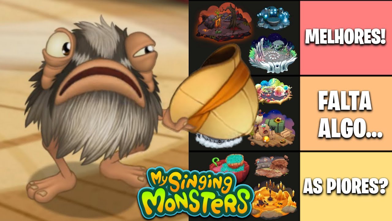 RANQUEANDO AS M&Uacute;SICAS DAS ILHAS DA PIOR PARA A MELHOR! | My Singing Monsters