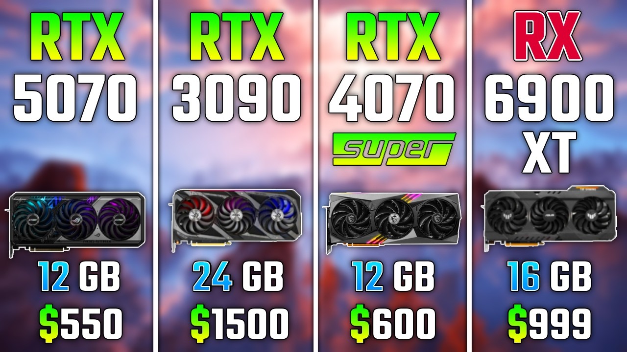 RTX 5070 vs RTX 3090 vs RTX 4070 SUPER vs RX 6900 XT | Test in 7 Games