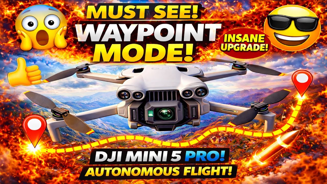 Точки маршрута DJI Mini 5 Pro: руководство для начинающих (и Mini 4 Pro).