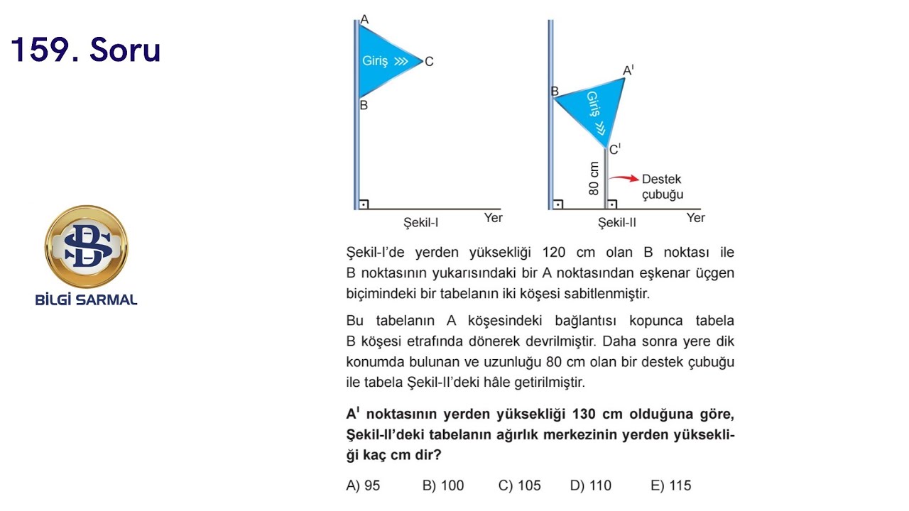 Günün Geometri Sorusu-159 (Bilgi Sarmal Yayınlarından) | YKS2026 