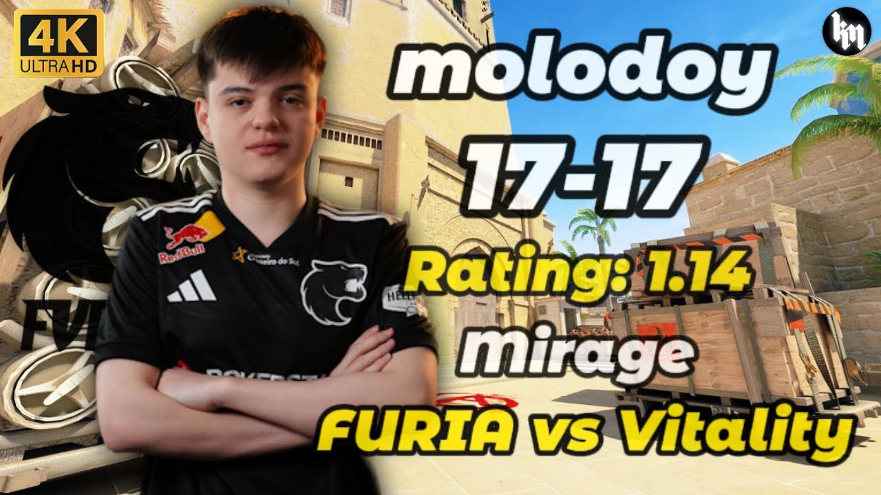 molodoy (17-17) FURIA vs Vitality (Mirage) IEM Kraków 2026 #cs2 #FURIA #molodoy