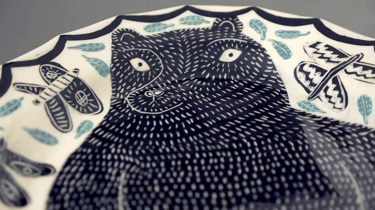 Vicky Lindo Ceramics Bear Platter