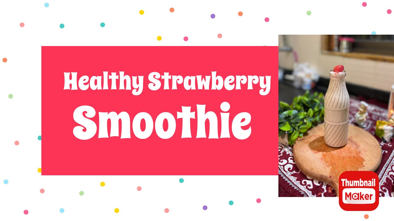 🍓 The Ultimate Healthy Strawberry Smoothie | 5-Minute Breakfast!| How to make healthy drink#Smoothie