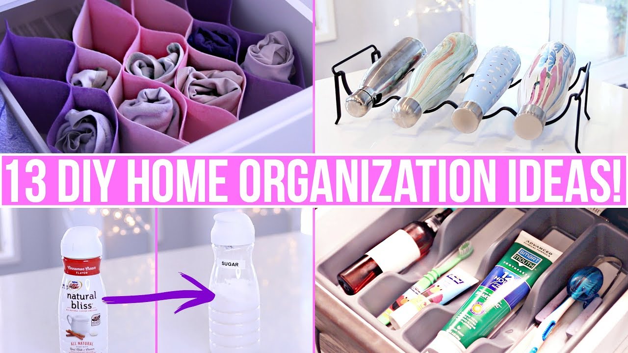 13 CLEVER DIY HOME ORGANIZATION IDEAS!