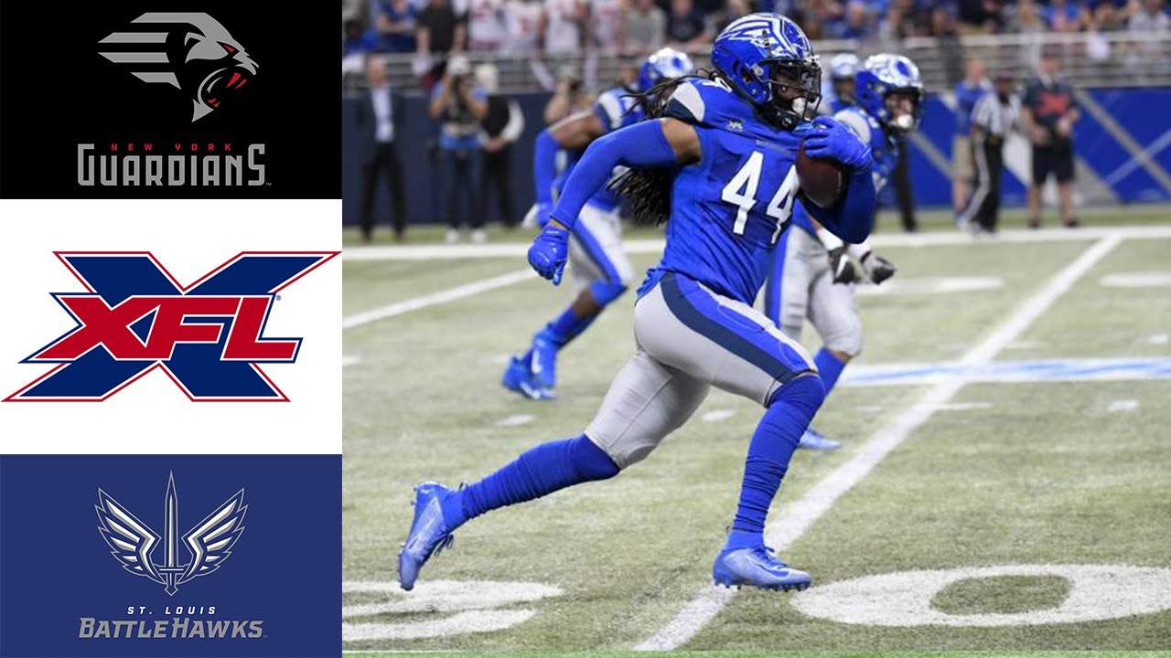 New York Guardians vs St Louis BattleHawks Full Game XFL 2020 Week 03