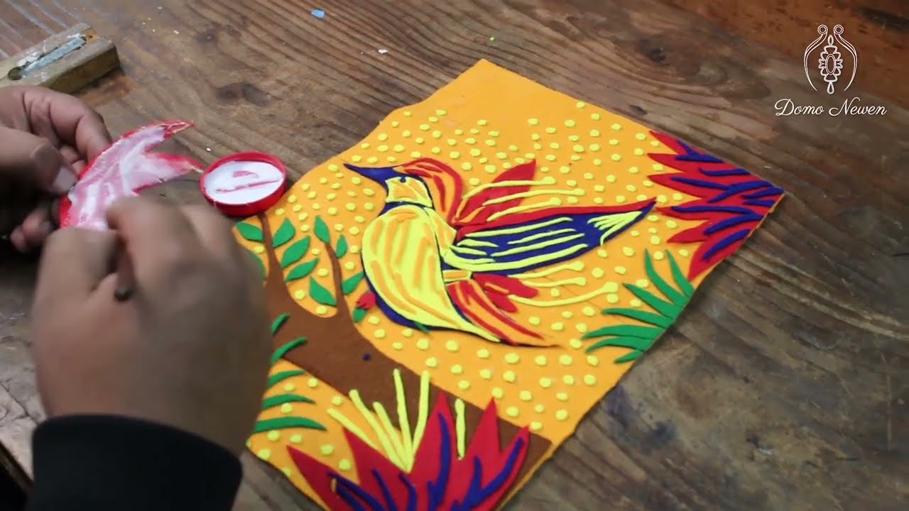 Speed art, como hacer un collage en pañolenci