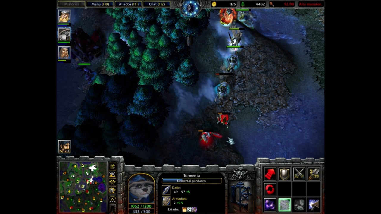 🧊Warcraft 3 The Frozen Throne🧊Humans🆚Random‼️Ordenador Demente‼️🗺️Map🗺️El Bosque Silverpine