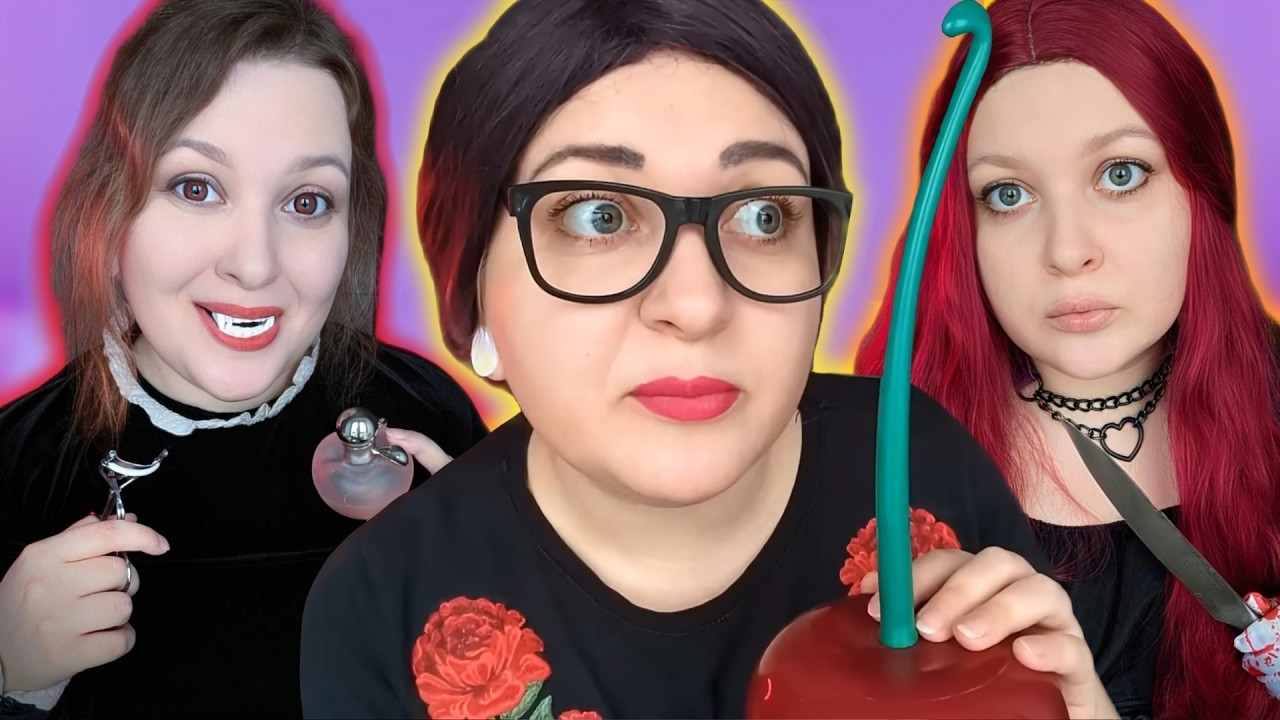 АСМР НЕВЕСТКА В ШОКЕ! 😱 Массаж лица от Пук-Пук 💨💄 МАКИЯЖ от СВЕКРОВИ и ВАМПИРА 🧛‍♂ ASMR на 400к! 🎉
