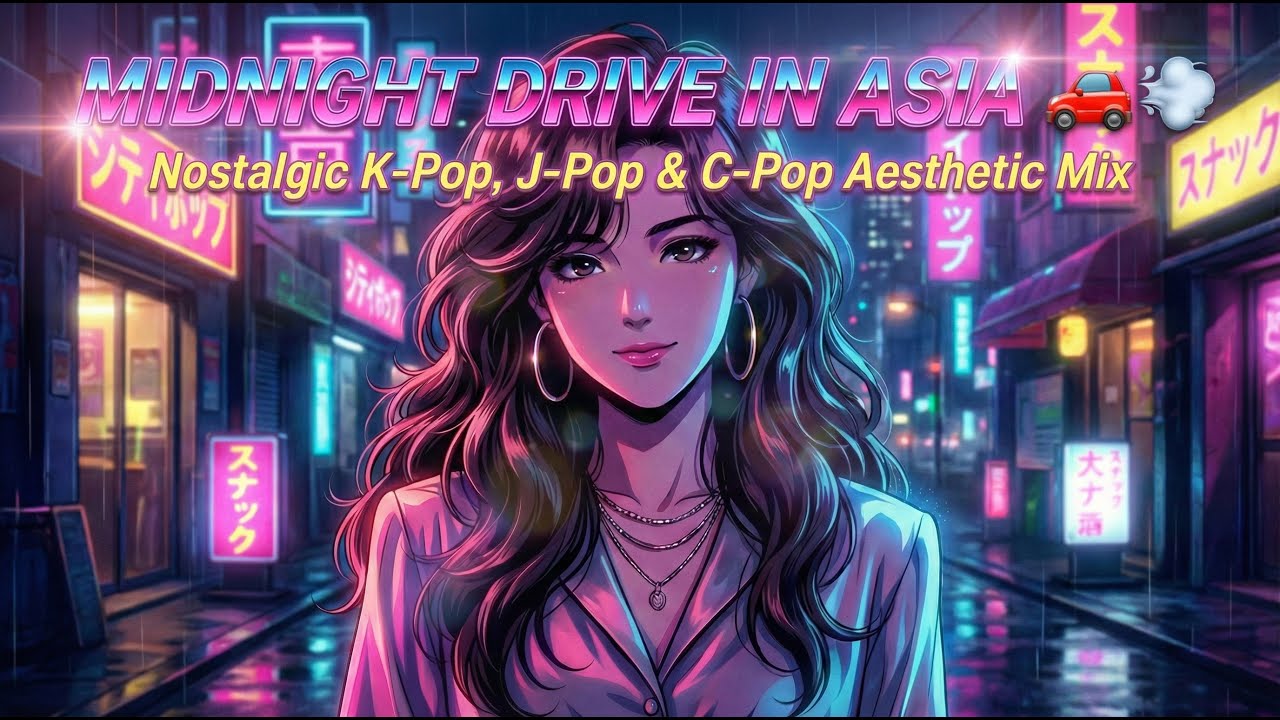 Midnight Drive in Asia 🚗💨 | Nostalgic K-Pop, J-Pop & C-Pop Aesthetic Mix
