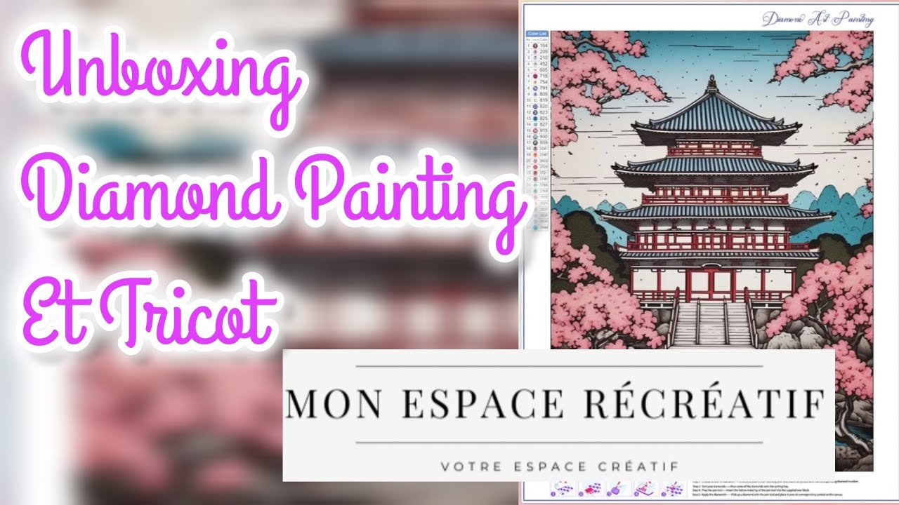 UNBOXING de la boutique Mon Espace Récréatif Diamond painting et tricot