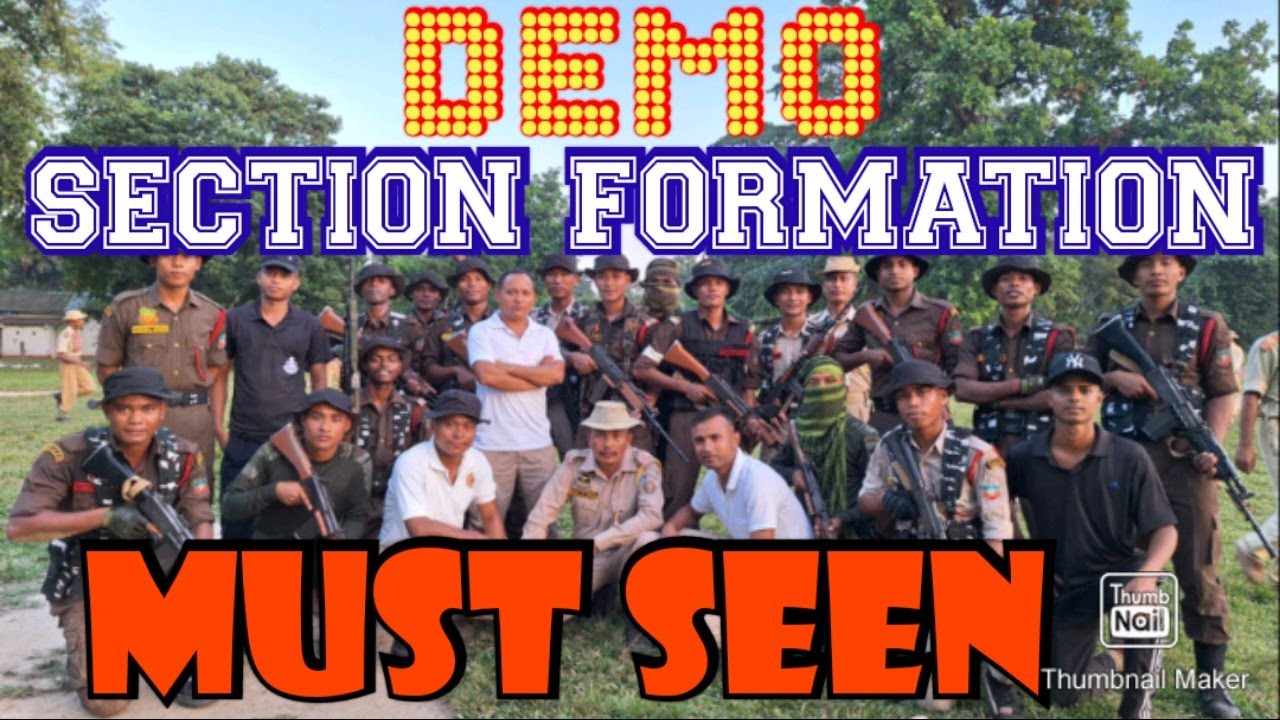 SECTION FORMATION !! #DEMO by #AFPF#Recruit#2023#exercise#ncc#police#army#assam#tactics