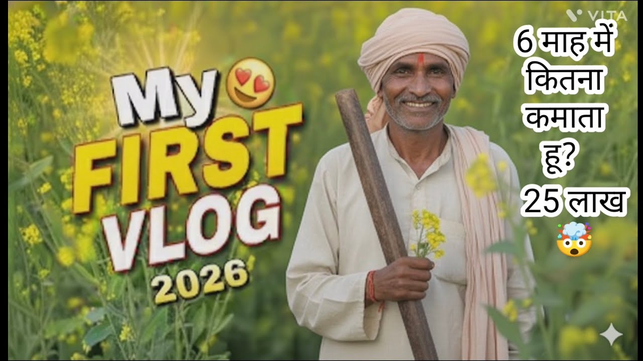 My First vlog 2026 🚜🌾। मेरा पहला वीडियो किसान की असली कमाई जो कोई नही बताता ।। भारत के अंतिम खेत 