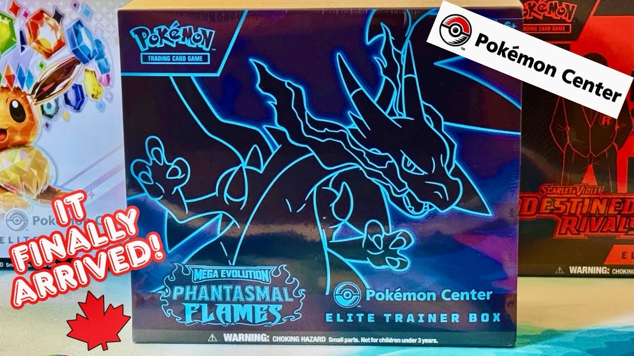 Коробка элитного тренера Pokémon Center Phantasmal Flames! Редкие иллюстрации и многое другое! До...