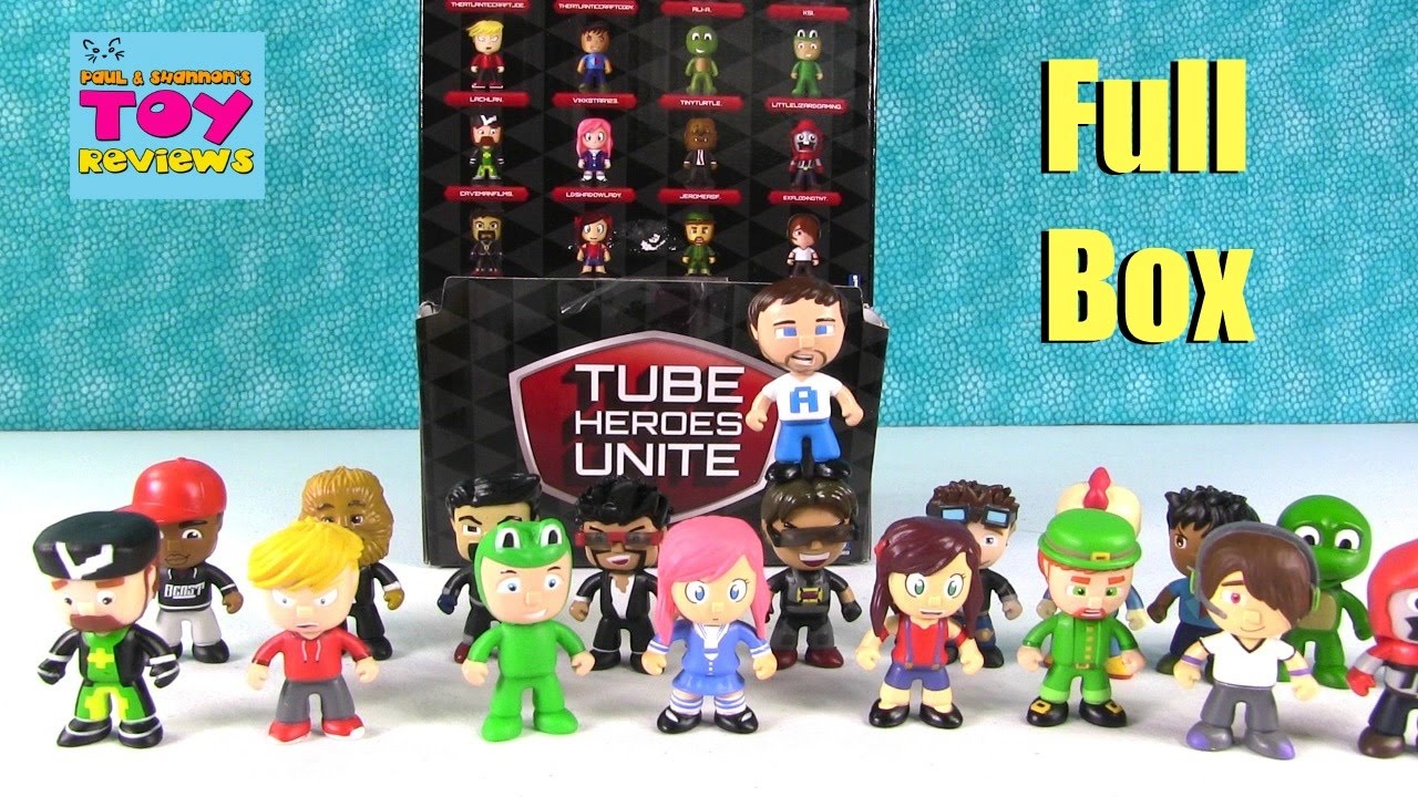 Tube Heroes Unite Blind Bag Figure Capsules YouTubers Opening | PSToyReviews