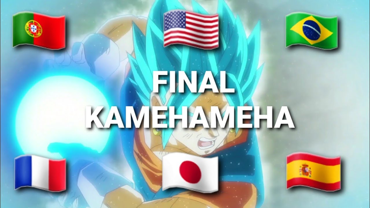 FINAL KAMEHAMEHA IN 6 DIFFERENT LANGUAGES - VEGETTO VS ZAMASU