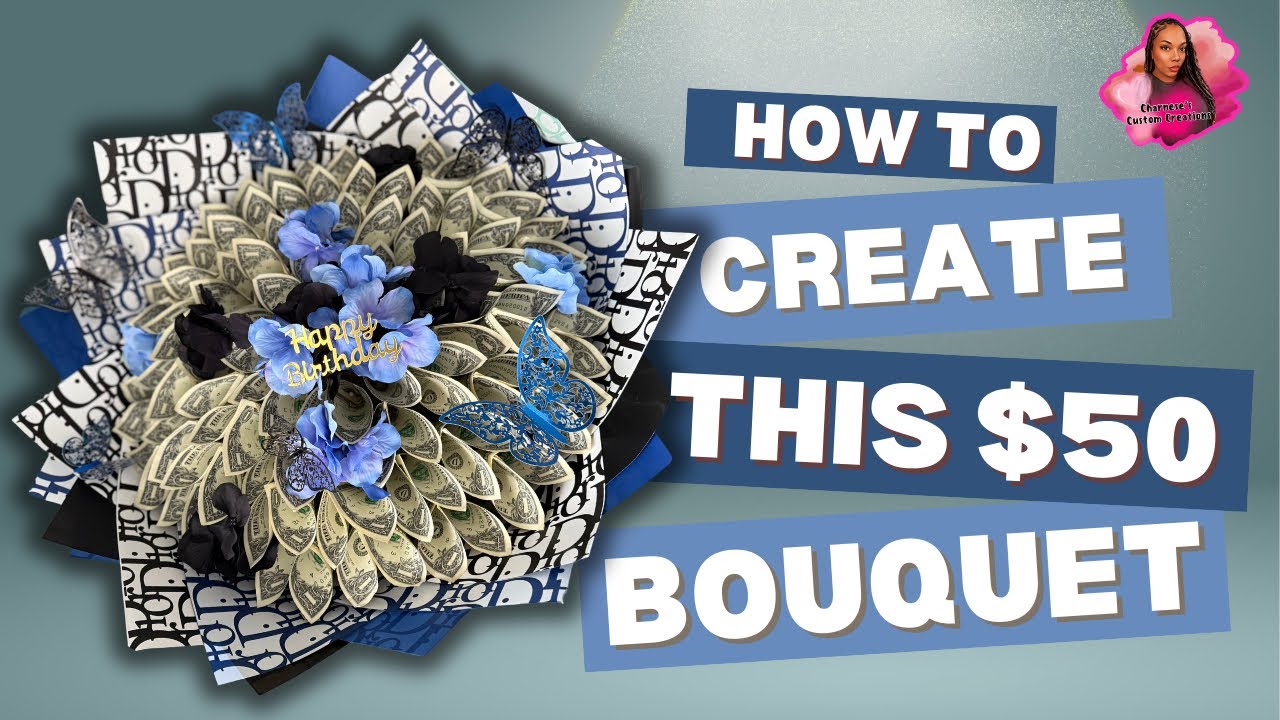 Денежный букет за 50 долларов | Как сделать | Своими руками | Закадровый голос