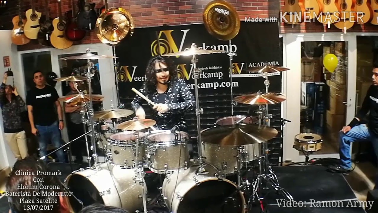 Clinica Promark Con Elohim Corona Baterista De Moderatto