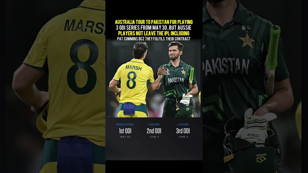 Australia players not leave the IPL for Odi Series in Pakistan 😊#ausvpak#odiseries#ipl2026