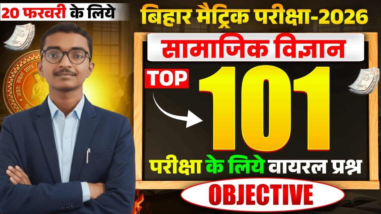 Social Science Class 10th Objective Questions 2026 | Class 10th Social Science Important Questions