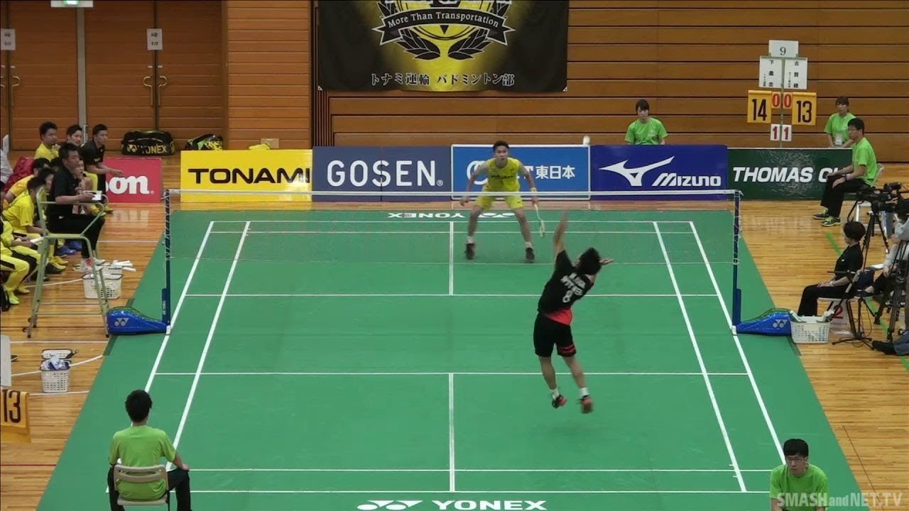 下農 走(トナミ運輸) vs 古賀 穂(NTT東日本) S1 準決勝【第69回全日本実業団バドミントン選手権】