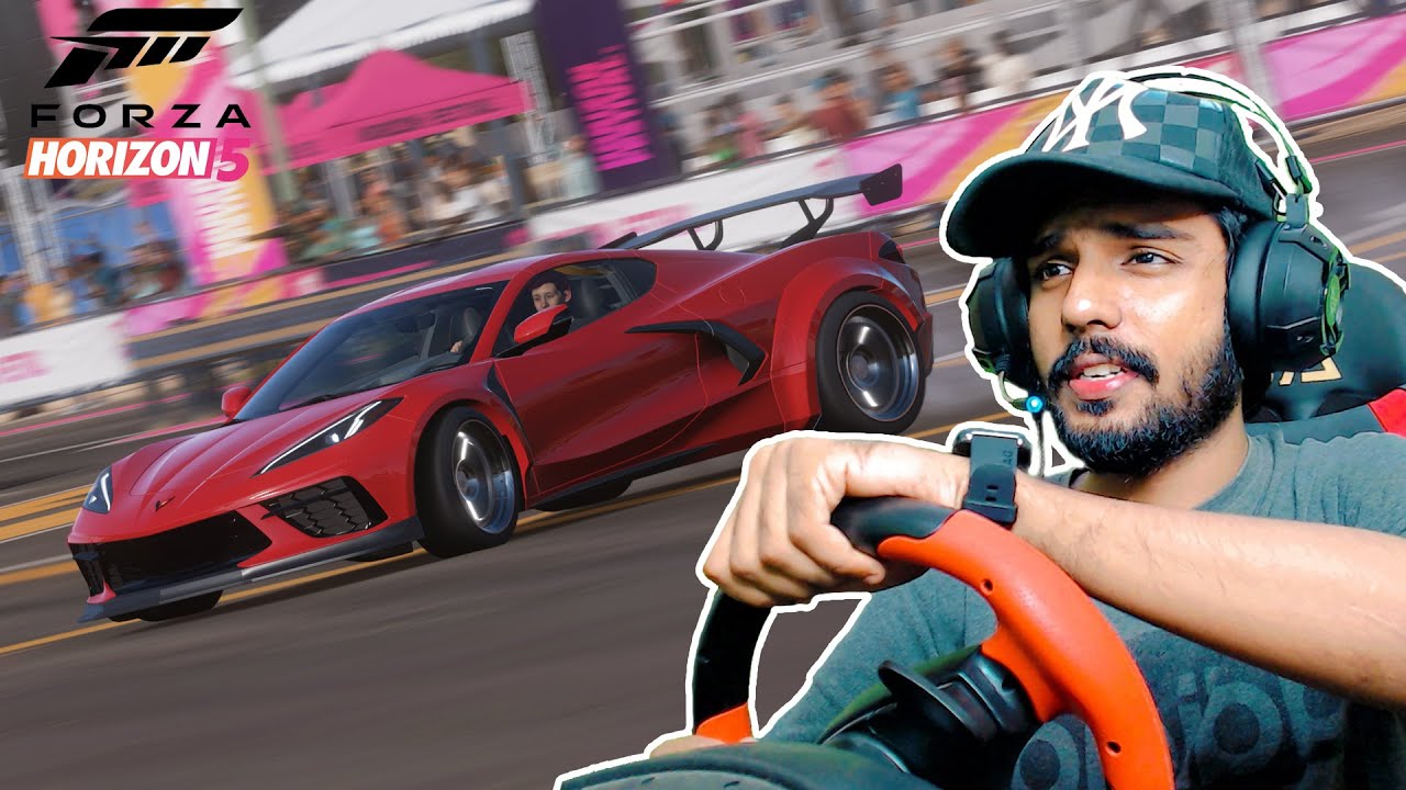 WHEN I PLAY FORZA HORIZON 5 WITH STEERING WHEEL