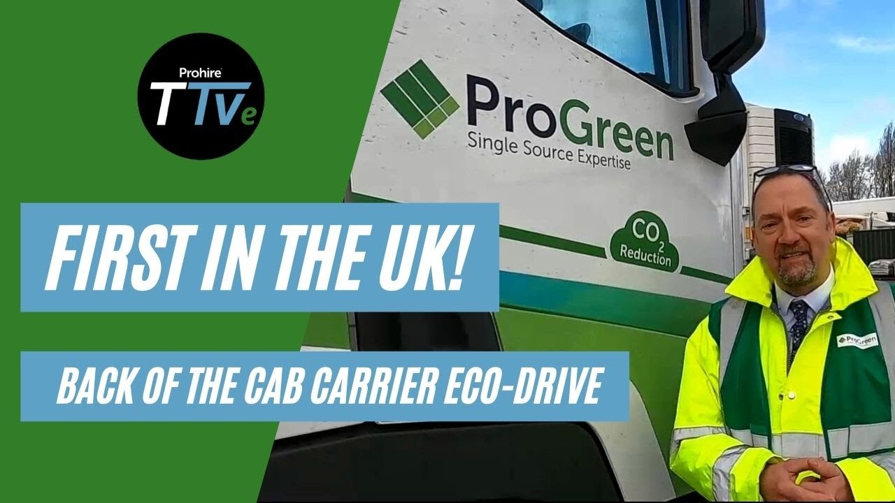 TTVe: First in the UK Back of the Cab Carrier Eco-Drive - Trialled by ProGreen! 🙌🏼