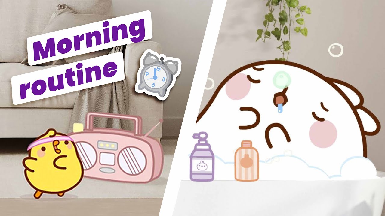 MOLANG'S MORNING ROUTINE | How to start a good day 🌞