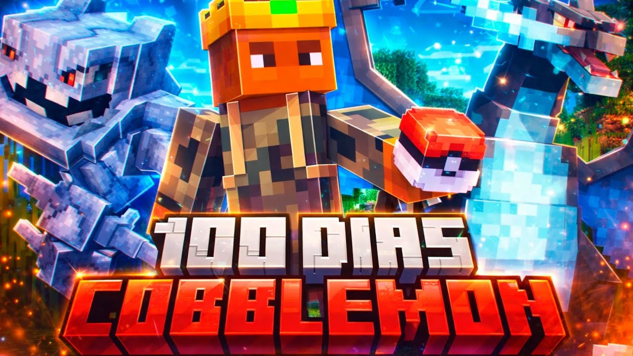 JOGUEI 100 DIAS O MOD COBBLEMON NO MINECRAFT - O FILME