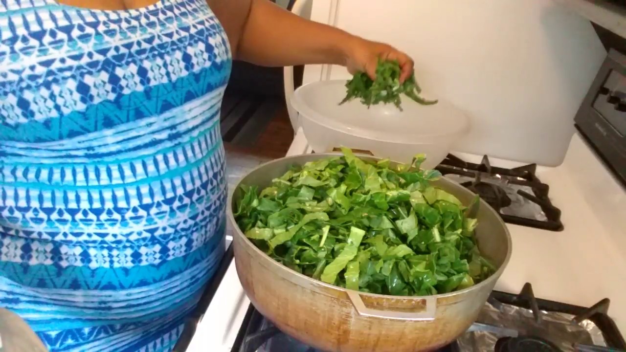 HOW TO COOK FRIED COLLARD GREENS | SOUTHERN COLLARDS GREENS