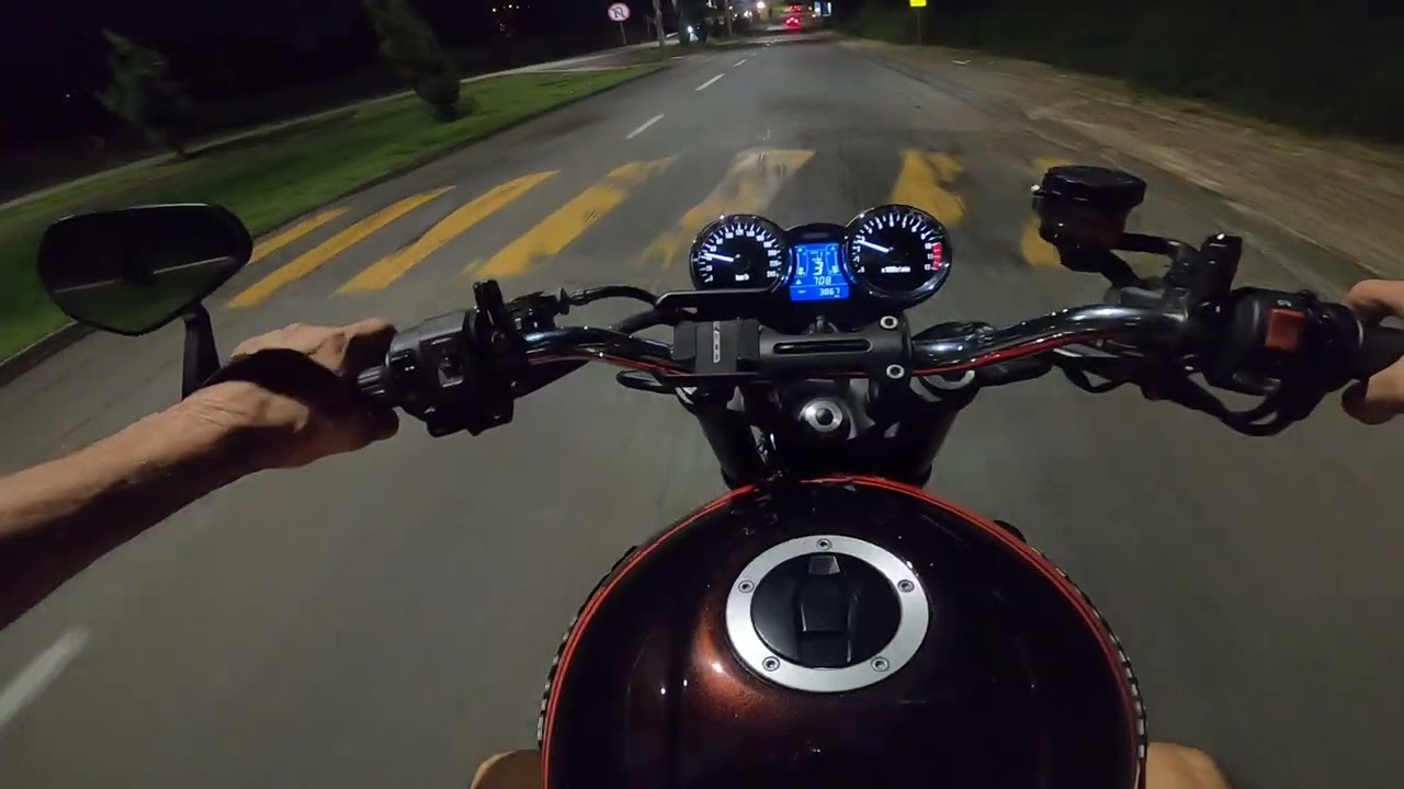 NOVA MOTO DO TIOZ&Atilde;O KAWASAKI Z 900 RS ANO 2019 TEST RIDE COLETOR ATALLA USANDO PONTEIRA ORIGINAL