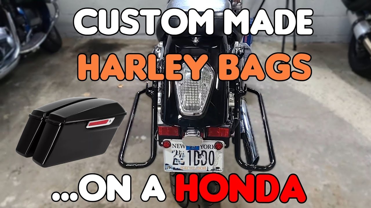 Изготовление индивидуальных сумок Harley для моей Honda VTX1800 #harleydavidson #honda #custom