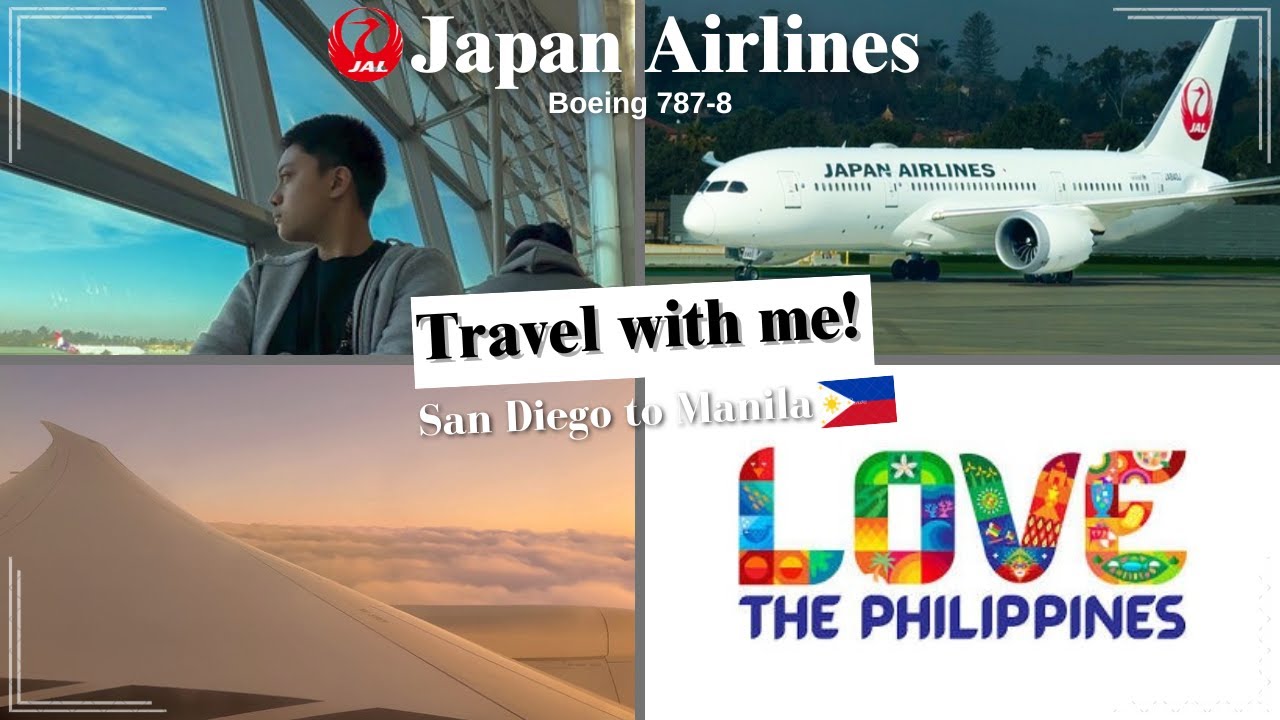 TRAVEL WITH ME to the Philippines! San Diego → Manila on Japan Airlines ✈️ 🇵🇭
