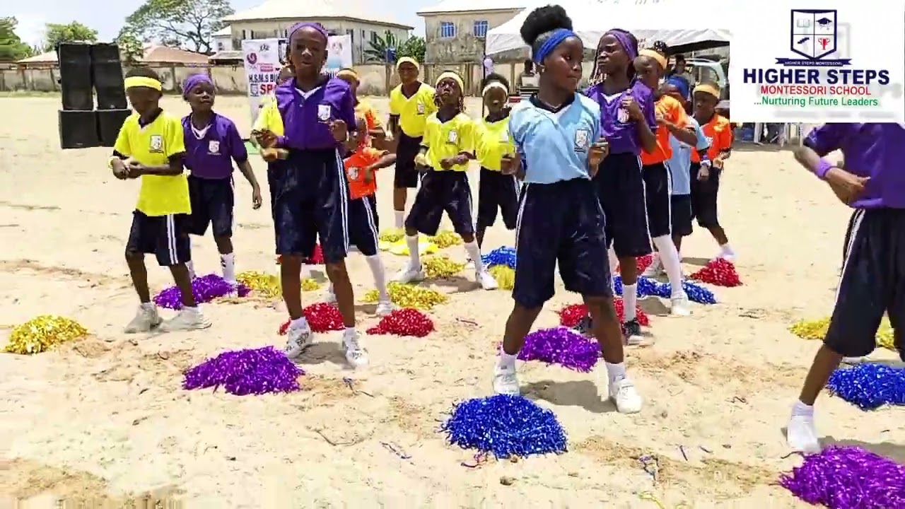 Cheerleaders of Higher Steps Montessori School 2nd Biennial Inter House Sports