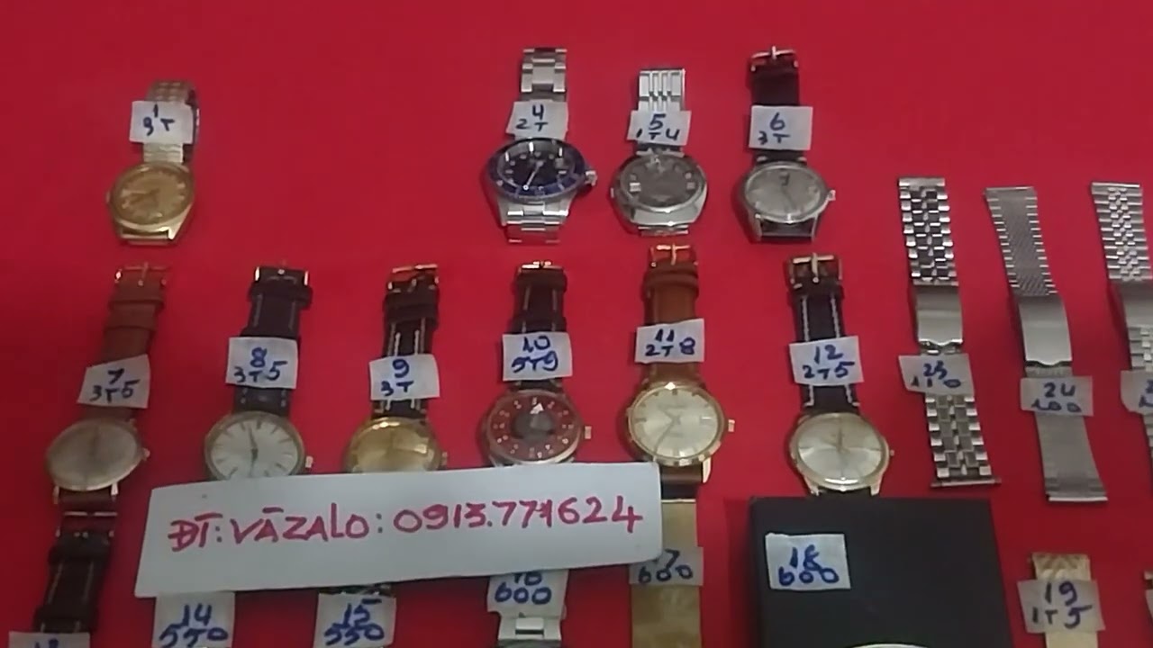 Ngày 28/2 bán 26 đồng hồ cơ cổ & dây đt:0913771624