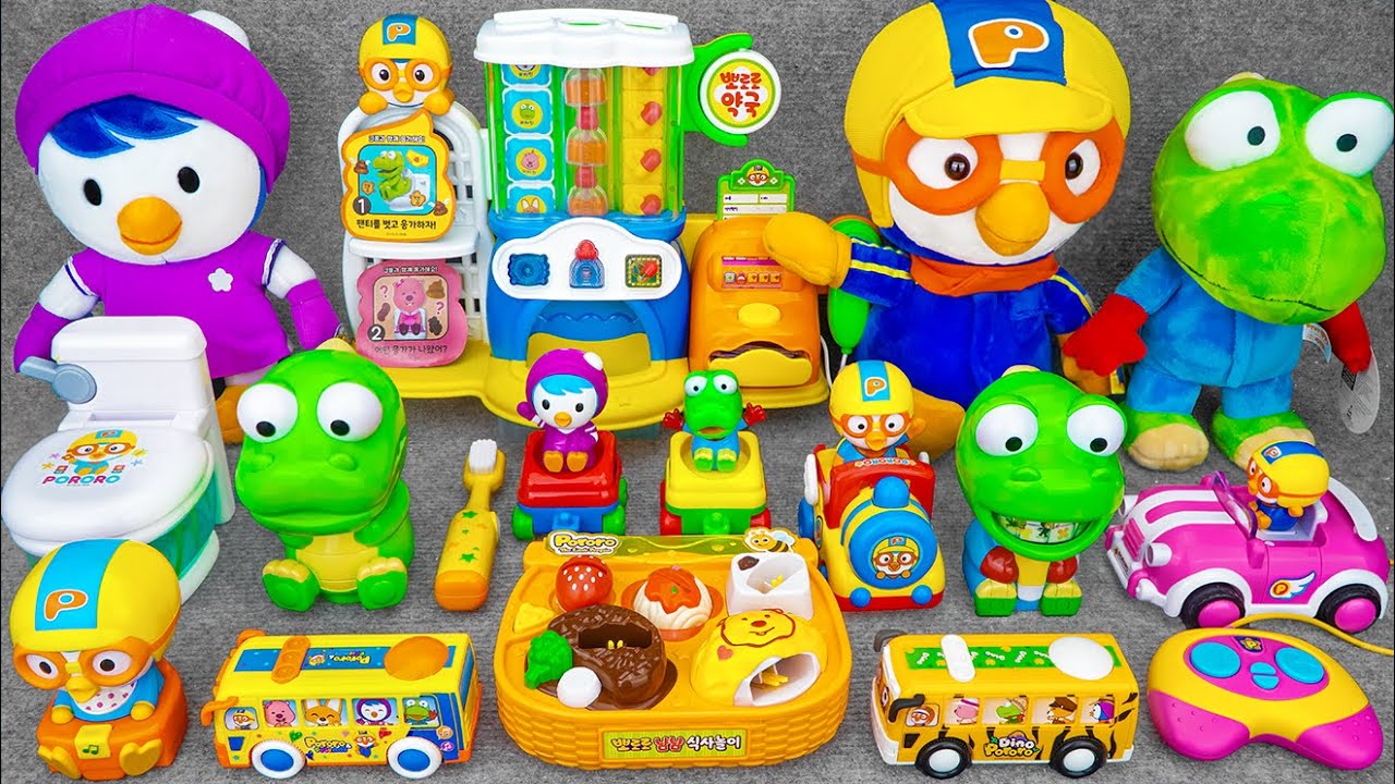 [🌟Toy ASMR🌟] Pororo Doctor Toys & Table Food ASMR | Review Toys
