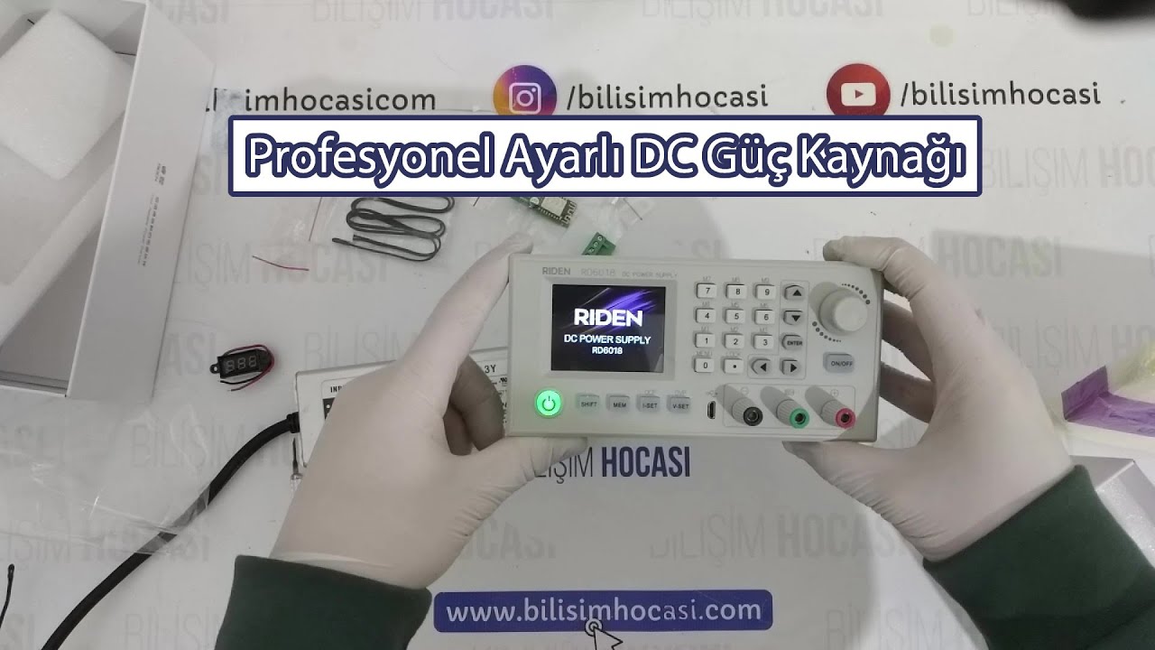 Riden RD6018 / RD6018W  60v 18a Profesyonel Ayarlı DC Güç Kaynağı İncelemesi ve Kullanımı