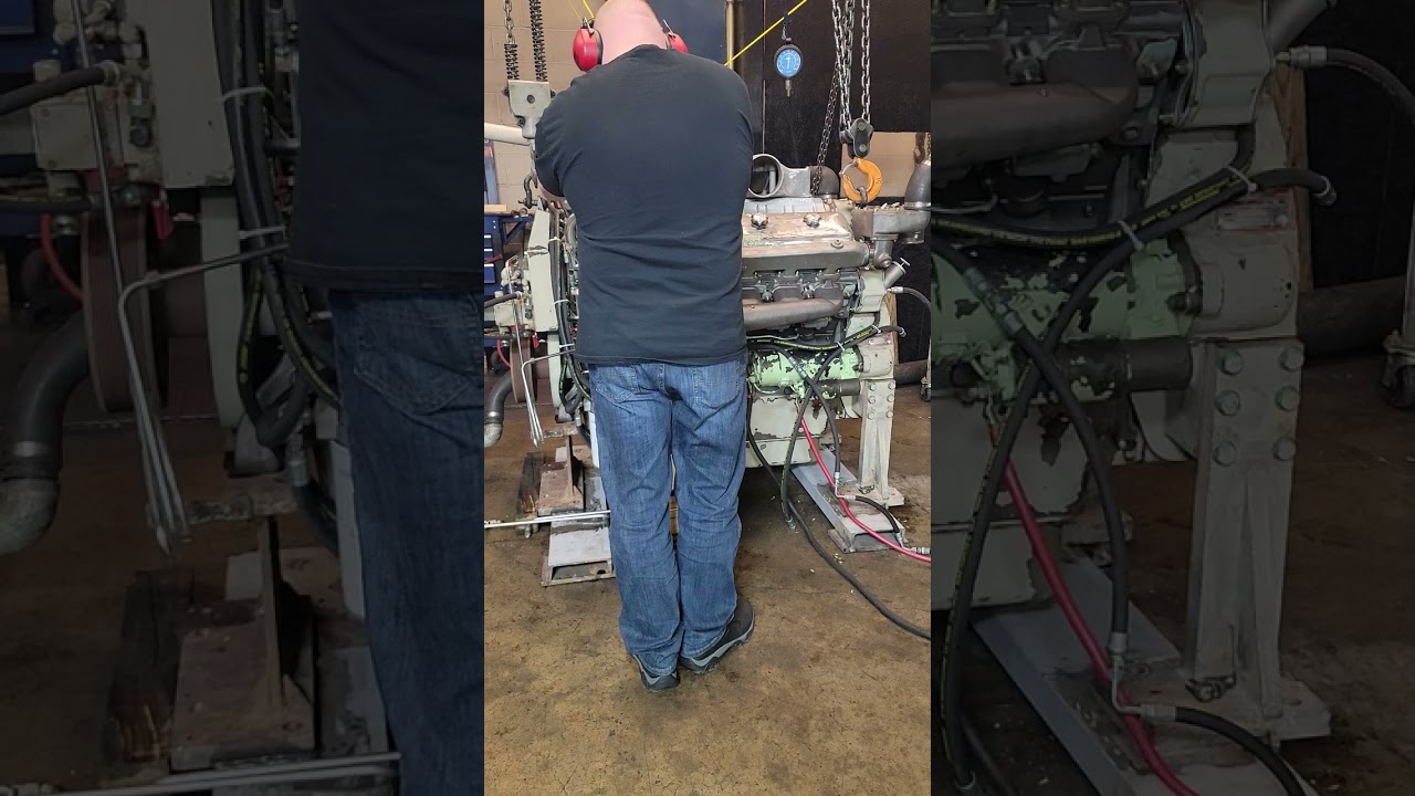 indianadiesel.com Rebuilt Detroit 12V71 Industrial engine test run in