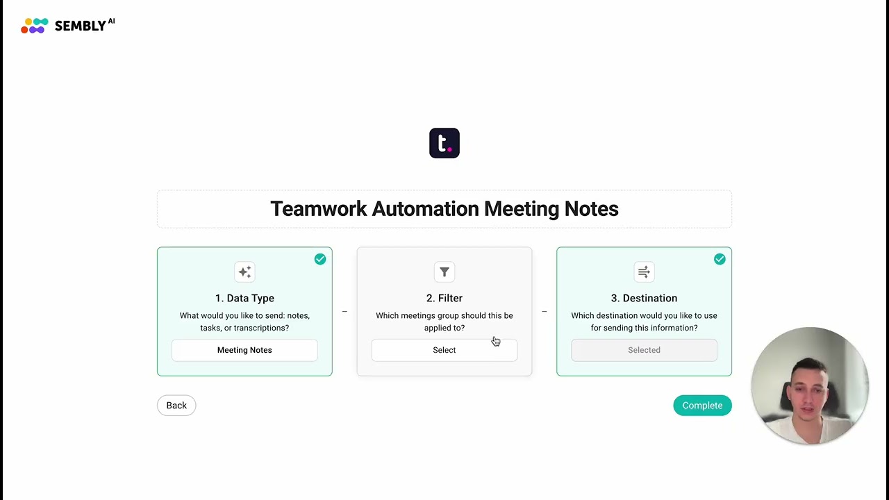 Sembly AI + Teamwork CRM Automation Tutorial