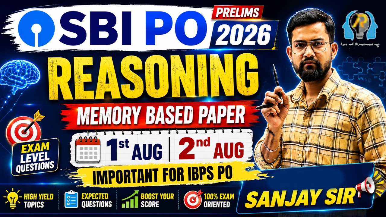 SBI PO 2026 Memory Based Paper Analysis | 1 & 2 August | Most Important for IBPS PO Pre Exam 2026