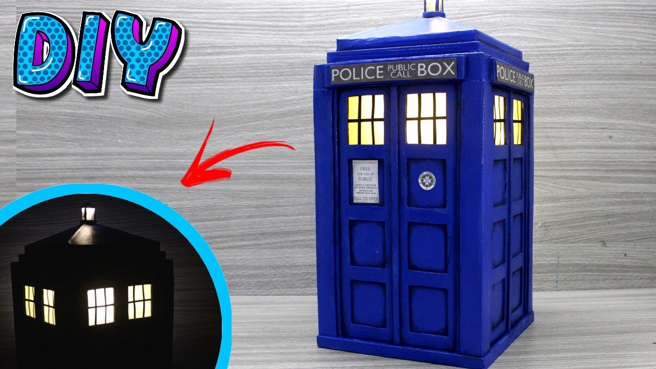 Como fazer a Tardis de Doctor Who.