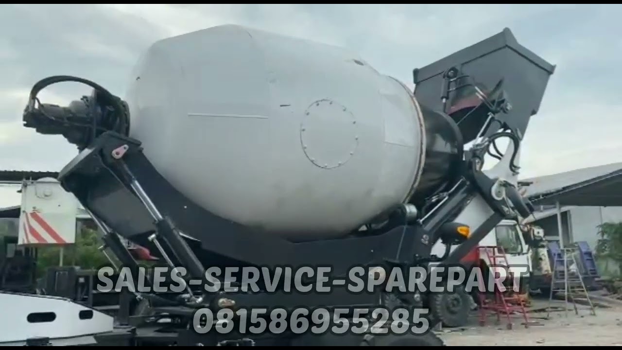 Tutorial Mengoprasikan Self Loading Concrete Mixer/Carmix/Car Mixer/Truck Molen Mixer Sonking CM3500
