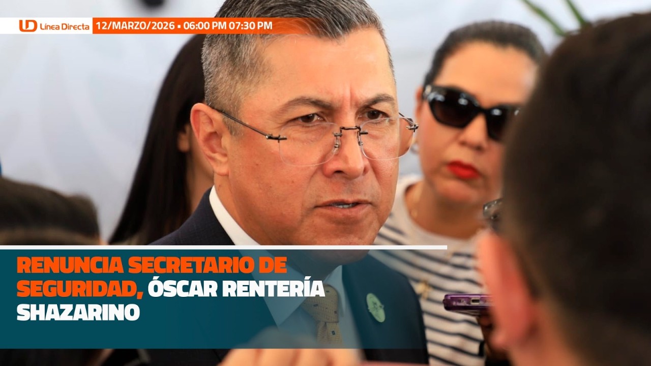 Renuncia secretario de Seguridad, Óscar Rentería Schazarino
