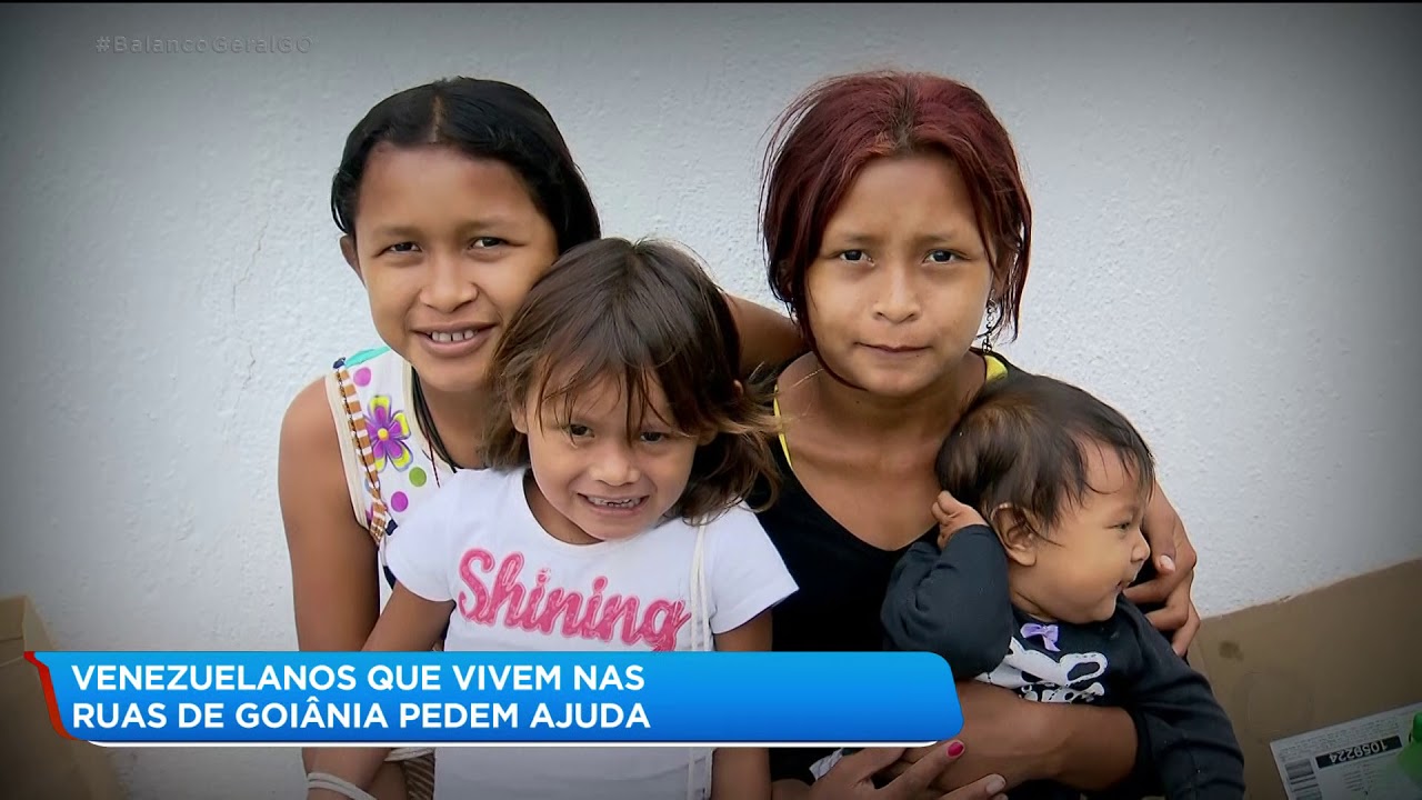 VENEZUELANOS QUE VIVEM NAS RUAS DE GOIÂNIA PEDEM AJUDA