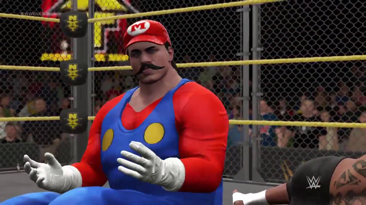 UMAGA VS SUPER MARIO WWE 2K17 LIVE MATCH