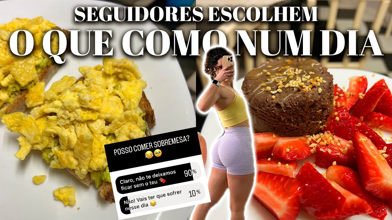 SEGUIDORES DO INSTAGRAM ESCOLHEM O QUE COMO NUM DIA - Com receitas e refeições saudáveis