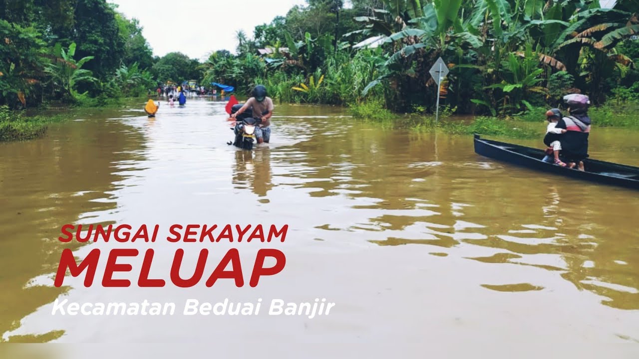 Banjir Kecamatan Beduai Sanggau Capai Satu Meter