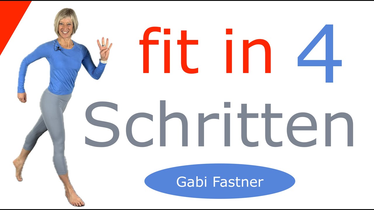🍭 27 oder 47 min. fit in 4 Schritten | Cardio - Training mit 4 Variationen | ohne Geräte, im Stehen